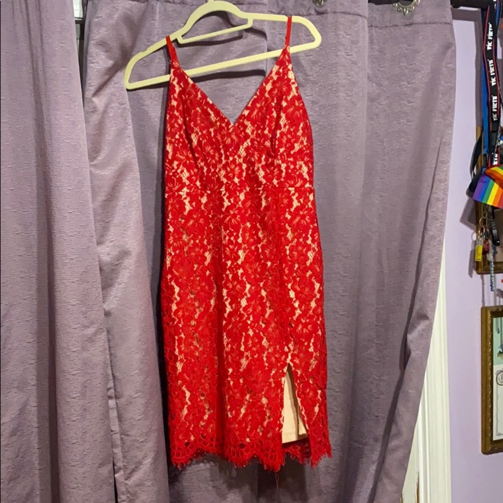 RED MINI DRESS